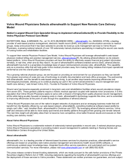 Vohra Wound Physicians Selects athenahealth to Support New