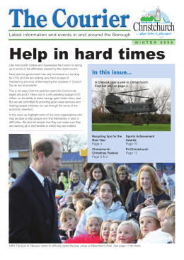 Help in hard times - Dorset County Council
