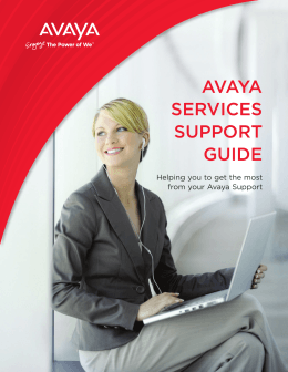 the updated Avaya Support Guide