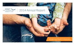 2014 Annual Report - Rett Syndrome Research Trust