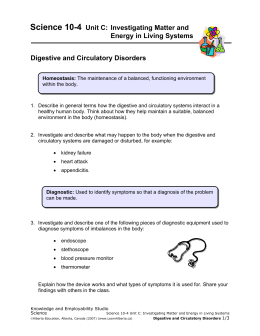 Digestive and Circulatory Disorders