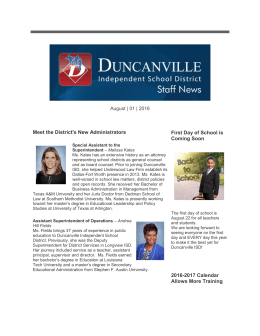 Informer 8.01.16 - Duncanville ISD