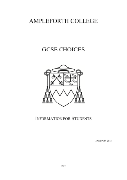 GCSE Options Booklet