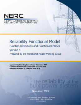 Reliability Functional Model
