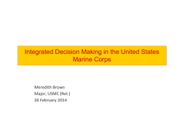 Decision Making in the Marine Corps
