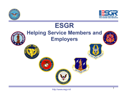 Helping Service Members and Employers