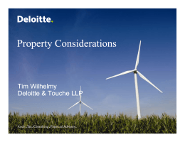 Property Considerations