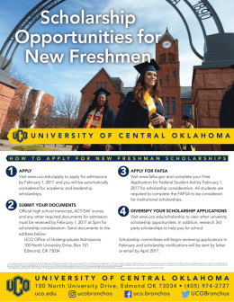 Scholarship Opportunities for New Freshmen