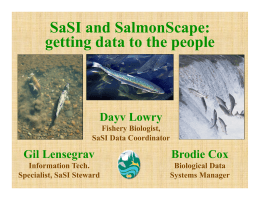 SaSI and SalmonScape - State of the Salmon