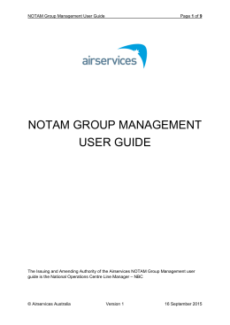 notam group management user guide