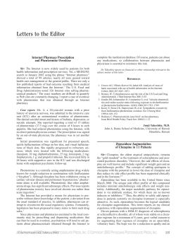 Letters to the Editor - Journal of Clinical Psychiatry