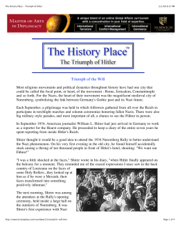 The History Place - Triumph of Hitler