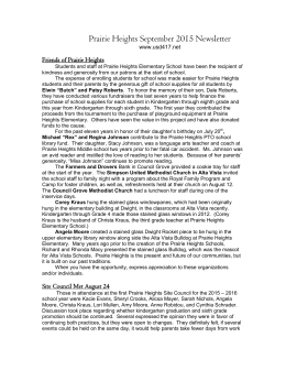 Prairie Heights September 2015 Newsletter