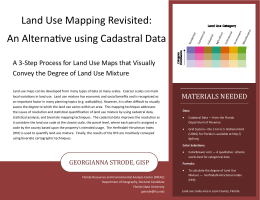 Land Use Mapping Revisited: An Alternave using Cadastral