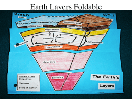 Earth Layers Foldable