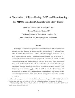 A Comparison of Time-Sharing, DPC, and Beamforming