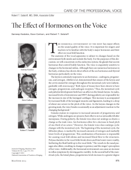 The Effect of Hormones on the Voice