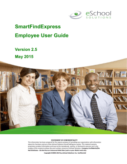 SmartFind Express User Guide for Teachers