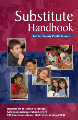 Table of Contents - Fairfax County Public Schools