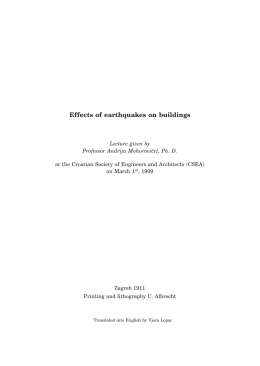 Effects of earthquakes on buildings