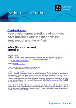 How social representations of attitudes have informed attitude theories