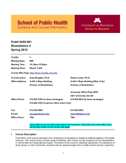 PubH-6451 - School of Public Health