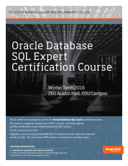 Oracle Database SQL Expert Certification Course