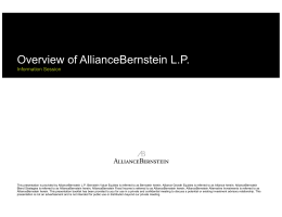 Overview of AllianceBernstein L.P.