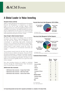 A Global Leader in Value Investing