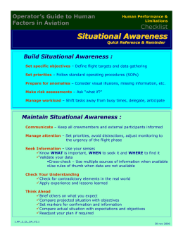 Situational Awareness - Aerocats Business Aviation