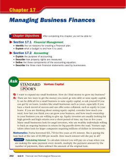 Chapter 17 Managing Business Finances