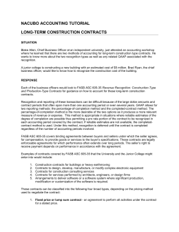 Long Term Construction Contracts