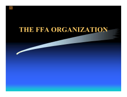 THE FFA ORGANIZATION