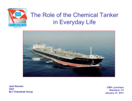 The Role of the Chemical Tanker in Everyday Life