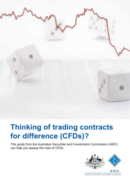Thinking of trading contracts for difference (CFDs)?