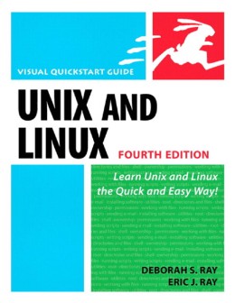 Unix and Linux: Visual QuickStart Guide