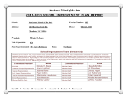 school improvement plan report - Charlotte