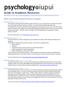 Guide to Academic Resources