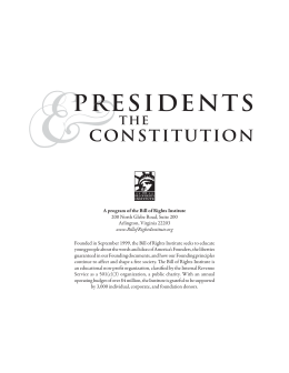 Presidents and the Constitution, Volume 1