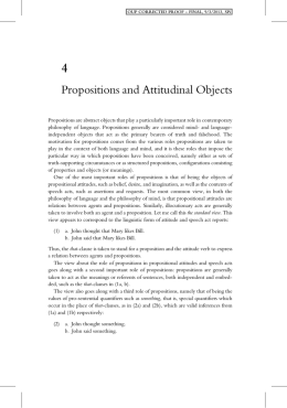 Propositions and Attitudinal Objects