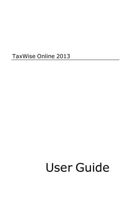 TWO User Guide 2013