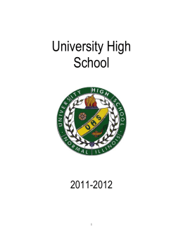 University High School - Illinois State University