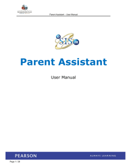 Parent Assistant User Manual