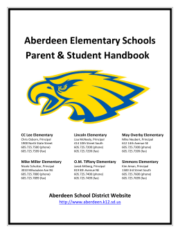 Handbook - Aberdeen Public School