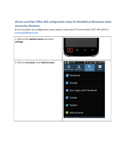 Configure Android for MavMail - MnSCU Information Technology