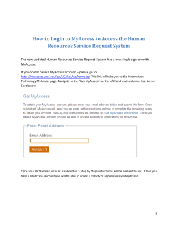 How to Login to MyAccess to Access the Human