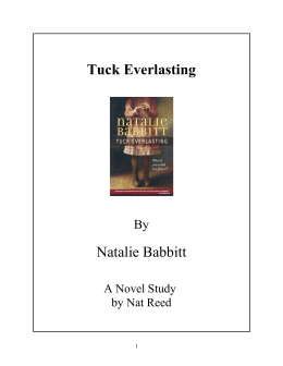 Tuck Everlasting - Reed Novel Studies