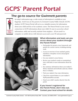 GCPS` Parent Portal - Gwinnett County Public Schools