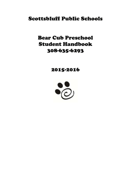 Preschool 15-16 Handbook