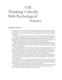 1 thinking critically with psychological science answers Thinking critically with psychological science quiz 1 answers chapter 1 thinking critically with psychological science, myers 8e the concept of control is important in psychological research because: llosoyuz test project preliminary science reportsts69 press kittmpa69cspacelab mission 1 experiment descriptionsmore from mrchubsskip. 1 thinking critically with psychological science answers Thinking critically with psychological science quiz 1 answers chapter 1 thinking critically with psychological science, myers 8e the concept of control is important in psychological research because: llosoyuz test project preliminary science reportsts69 press kittmpa69cspacelab mission 1 experiment descriptionsmore from mrchubsskip.